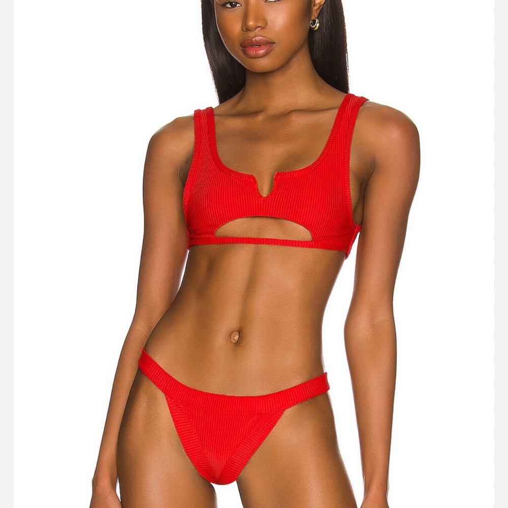 Frankie’s Bikini ribbed Cole top and bottom